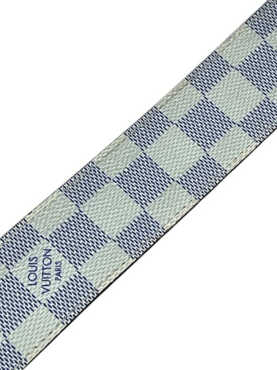 Louis Vuitton Damier Cobalt Azur Belt Silver Black Luxury Sophistication - Picture 6 of 10